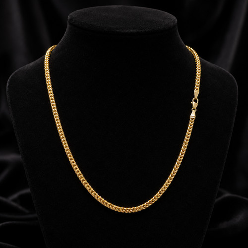 Yellow gold square franco - gold,