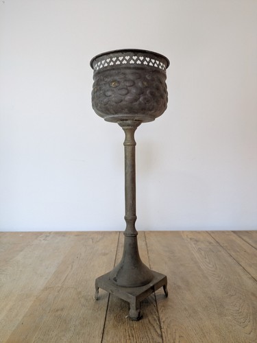 Vintage brass planter pedestal - vintage,