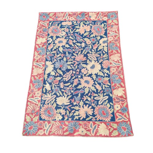 Vintage kashmiri floral rug - floral,