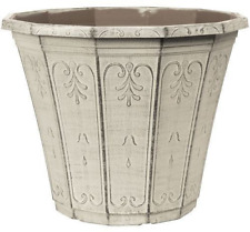 Round Plastic Grey Plant Pot