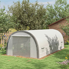 6 x 3m Polytunnel Greenhouse Walk In Plant Tent Metal Frame Outdoor Grow House