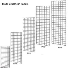 Black Grid Panels Extra heavy Duty Grid mesh panels- 5 Sizes