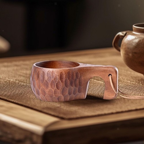Wooden cup camping - camping,