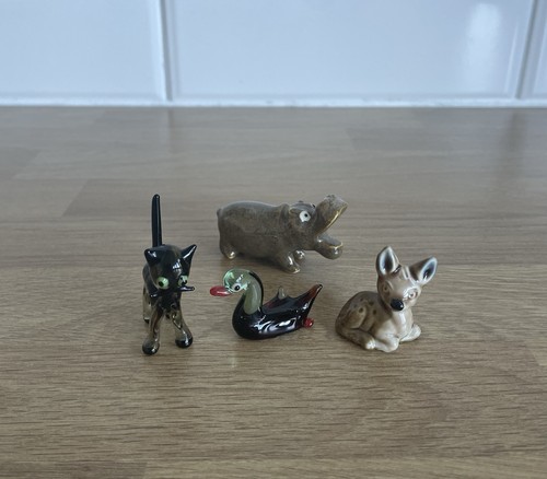 Murano glass cat duck - cat,