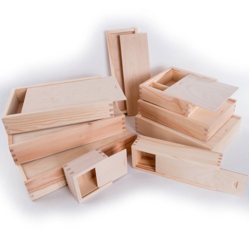 Wooden storage boxes with - wooden,