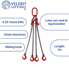 1mtr x4 leg 8mm Lifting Chain