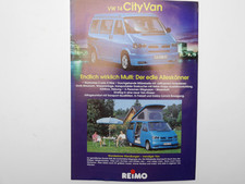 Brochure brochure VW T4 Reimo motorhome centre city van city van ed. 8/1995