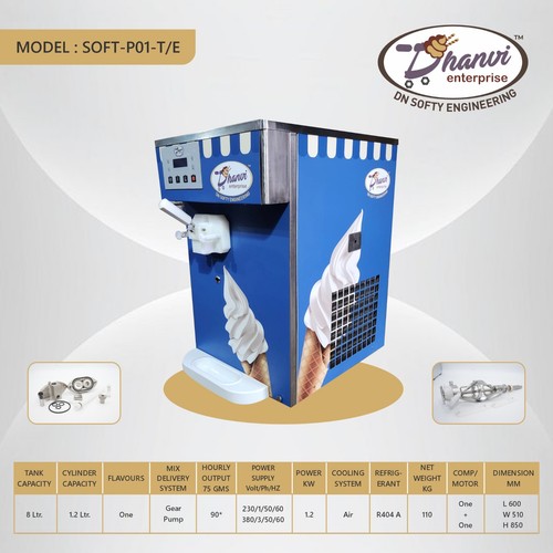 Soft serve ice - , machine