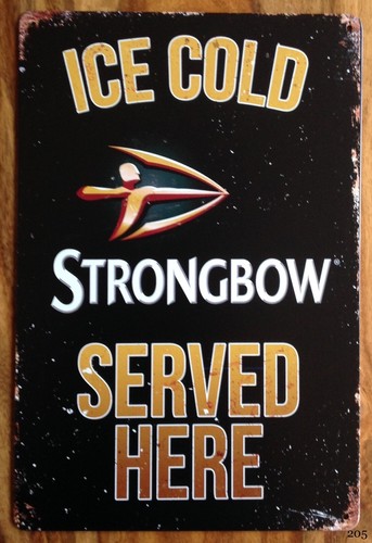 Strongbow retro metal sign man - retro,