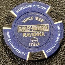 HD RAVENNA - ITALY (Blue/Black) International Harley Davidson Poker Chip