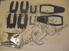 HUMBER Imperial  Rear Wheel Cylinder Boots Gaiters Clips Fitting Kits (1964- 66)