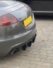 Audi TT MK2 2006-2014 Rear Diffuser Fins - Custom 3D printed in Black PETG