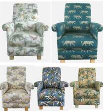 Accent Chairs Armchairs Animals Fryetts Fabrics Beige Natural Stags Pheasants 