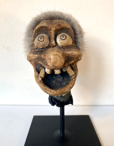 Vintage papier mache monster - papier,
