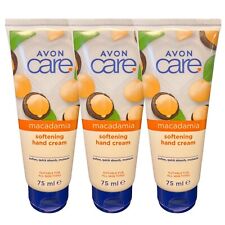 Avon Care Softening Moisture With Macadamia Nut Oil Hand Cream 75ml x 3