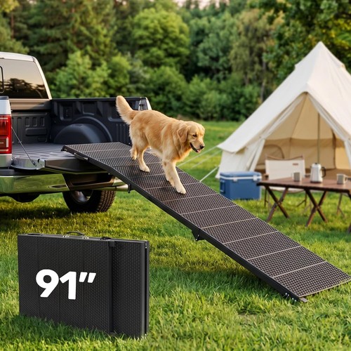 Portable pet dog ramp - 91",
