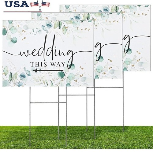 Double sided wedding signs - double-sided,