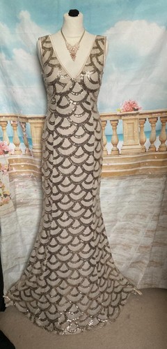 Quiz maxi dress gold - dress,