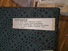 BR Newcastle Carriage Window Label – Torquay / Bristol / Birmingham Route