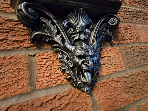 Slim gothic shelf display - gothic, shelf,