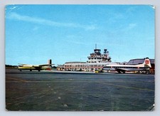 JERSEY AIRPORT BEA VICKERS VISCOUNT VINTAGE POSTCARD CHANNEL ISLANDS 