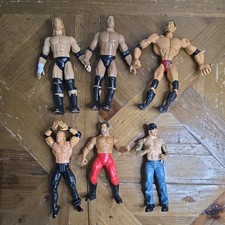 6 x WWE Action Figures Job Lot Bundle.  Used with Some Damage. 