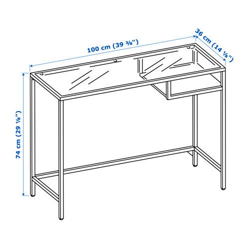 Ikea vittsjö laptop table - vittsjÖ,