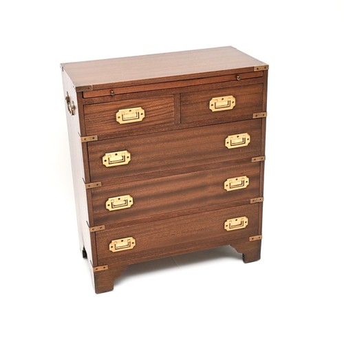 Antique mahogany military - antique,