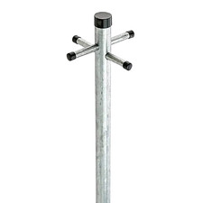 Washing Line Clothes Post Pole ECO One-Piece Outdoor Drying 2.4m 8ft Galvanised