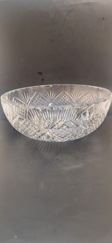 Vintage large crystal cut - crystal,