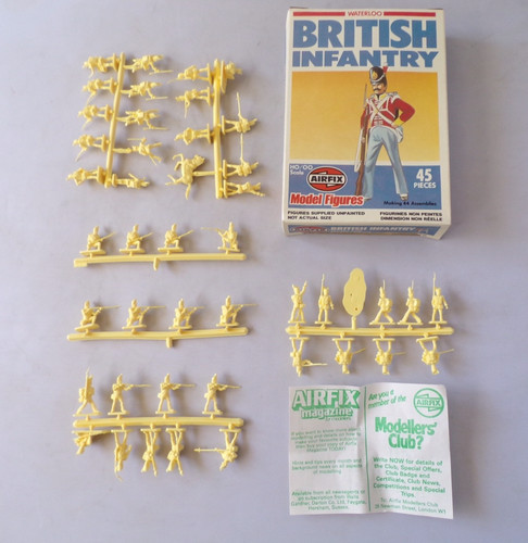 Airfix model figures - airfix, waterloo
