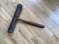 ANTIQUE SHIPWRIGHTS CAULKING MALLET - SHIP BUILDERS TOOL - 16 1/2”LONG HANDLE