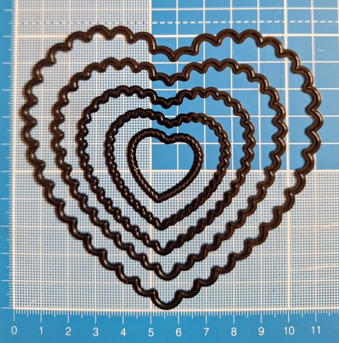 Xcut heart scalloped nesting - xcut, 5