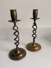 Vintage Pair Of Barley Twist