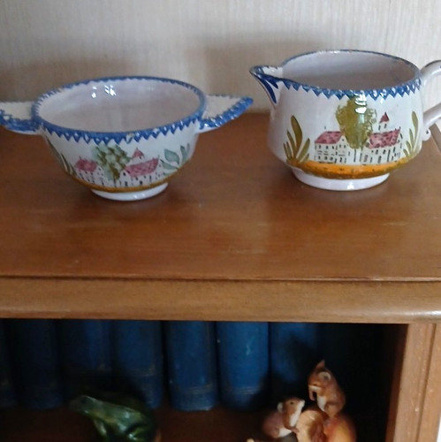 2pc glossy ceramic jug - glossy,