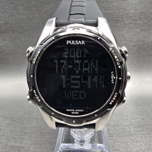 Pulsar digital watch men 45mm - digital,