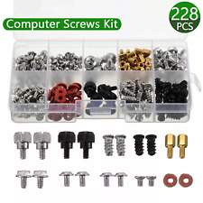 228PCS Computer Screw Standoffs Kit for Hard Drive Computer Case Motherboard