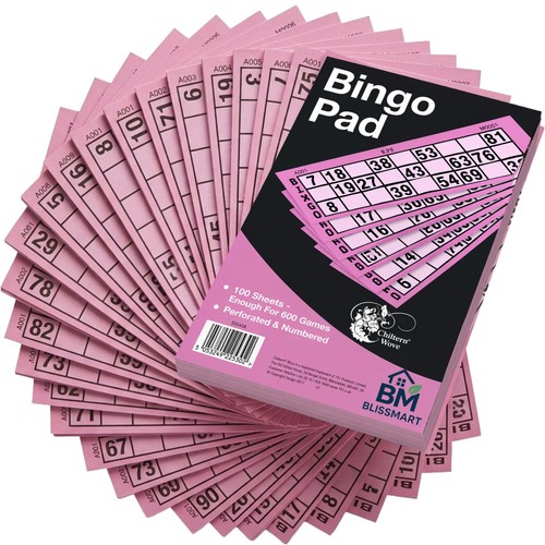 Bingo pad 100 sheets party - bingo,