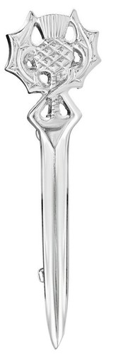 Scottish thistle kilt pin - scottish,