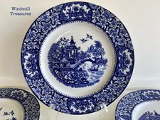 6 OLDE ALTON WARE BLUE & WHITE