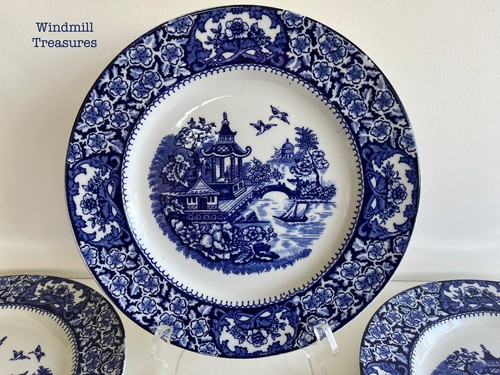 Olde alton ware blue - &, white