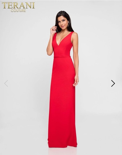 Terani couture red dress size - couture,
