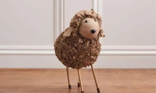 Handmade brown sheep realistic - sheep,