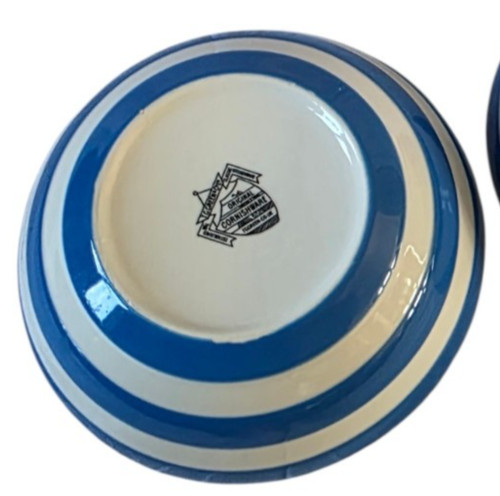 Cornishware blue cereal bowl - cornishware,