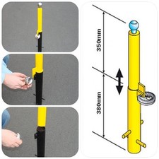 Maypole Heavy Duty Robust Removable Security Post Driveway Ballard & Lock + Keys
