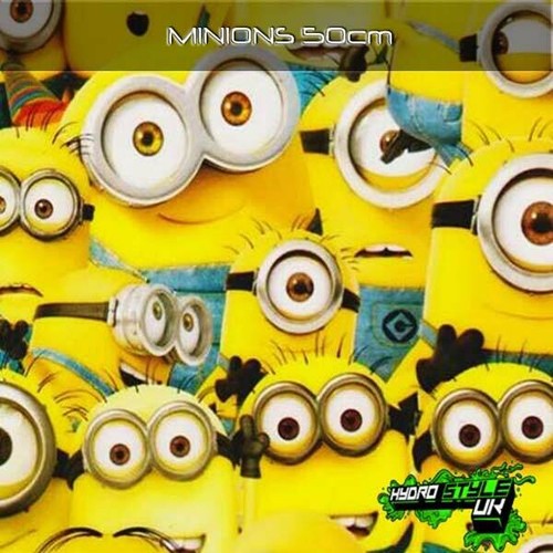 Rolled minions hydrographics - minions,