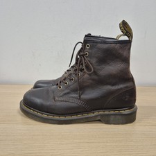 Dr Martens 1460 Classic Dark Brown Soft Leather Ankle Boots Size Uk 10