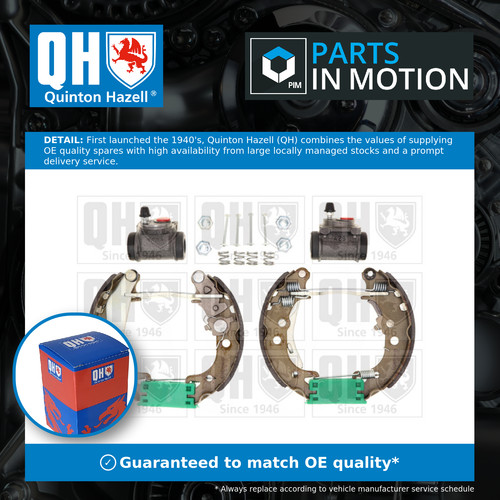 Brake shoes set fits - brake, peugeot