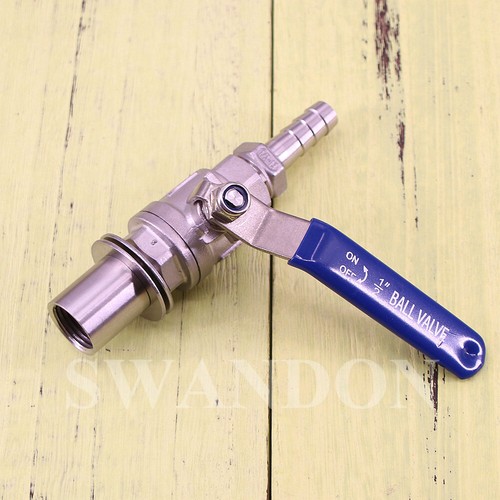 Barb pipe stainless steel - 1/2",