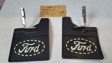 Mudflaps Rear Ford Capri & Escort Gev 2158 IN Rubber Black With Mounts